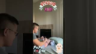 Baby Learning Videos | Fun Tummy Time Adventures with Daddy & 3-Month-Old Baby Boy #shorts