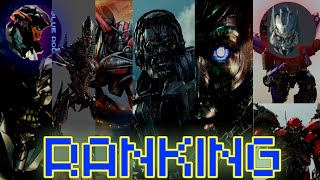 RANKING DE VILLANOS DE TRANSFORMERS (2007-2018) DEL PEOR AL MEJOR FT: SOUNDPLAY TF