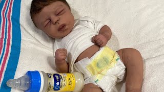 First Feed 🍼& Change ~ Silicone Preemie, Mandy by Nekketa Brown