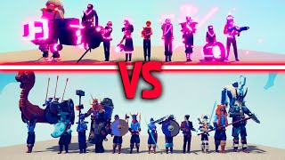 NEON TEAM vs VIKING TEAM | TABS - Totally Accurate Battle Simulator