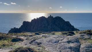 Porthcurno to Porthguarnon cove, halfway to Lamorna Cove along the South West Coast path.