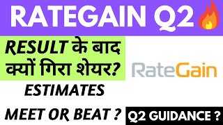 RATEGAIN RESULT के बाद क्यों गिरा शेयर? RATEGAIN SHARE Q2 RESULT | RATEGAIN SHARE NEWS | FUNDAMENTAL