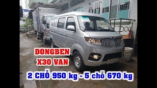 Bán xe bán tải 950kg VAN Dongben X30 2 người/5 người cho vay ngân hàng 0902826239