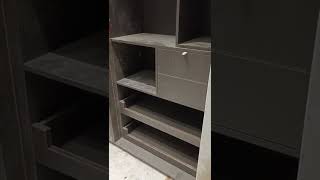 L shape dressing area modular wardrobe