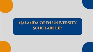 Nalanda Open University Scholarship