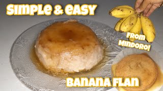 HOW TO MAKE BANANA FLAN! EASIEST AND SIMPLE!