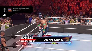 WWE 2K22 John Cena Royal Rumble Match (Royal Rumble 2021)