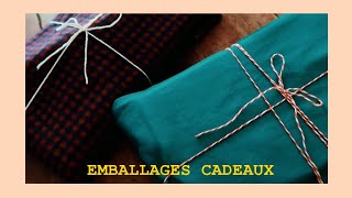 DIY Paquets cadeaux en tissus vintage - Noël éco-responsable