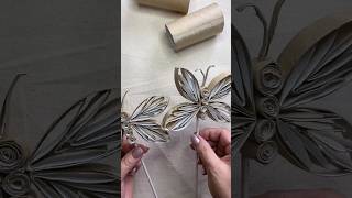 Beautiful butterflies made from toilet paper tube 🤭 Бабочки из втулок от туалетной бумаги #handmade