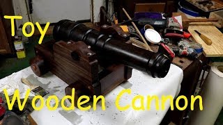 Toy Wooden Black Powder Cannon Short version