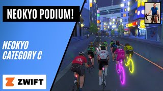 HIGH POWER SPRINT FINISH in Neokyo // Zwift Race // Sprinter's Playground // Category C