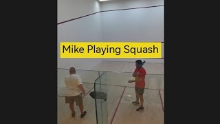 Mike Playing Squash. Soon to be a Squash Champion. Making great progress. Lost 65kgs in 20 weeks.