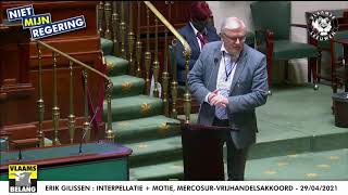 Erik Gilissen : Interpellatie over Mercosur - 29/04/2021