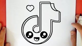 WIE ZEICHNET MAN KAWAII TIKTOK LOGO