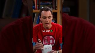 Sheldon - My point is | TBBT S02E04 #shorts