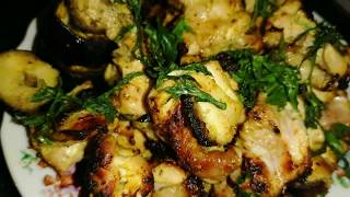 طريقة عمل الشيش طاووق ع الفحم ( How to make shish tawook )