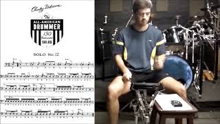 Solo Nº12 - Charley Wilcoxon - The All-American Drummer - 150 Rudimental Solos