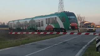 Una bella ripresa del treno in Via Ferrara a Tresigallo Correggi