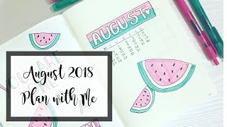 Plan With Me // August 2018 Bullet Journal Setup