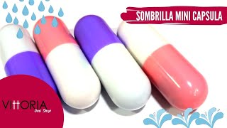 Sombrilla Mini Capsula Importada Pildora De Mano Para Bolso