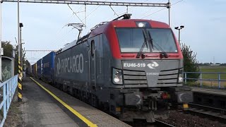 Siemens Vectron 370 032-2 PKP Cargo s kontejnery (Závada 3.10.2020)