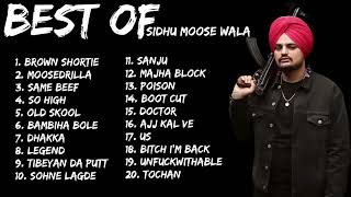 SIDHU MOOSE WALA JUKEBOX 2021  SIDHU MOOSE WALA ALL SONGS 2022