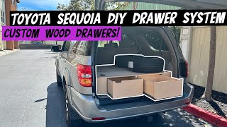 CUSTOM Toyota Sequoia Wood Drawer System!