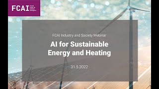 Heikki Ailisto: FCAI Greetings and welcoming words to the AI for Sustainable Energy and Heating