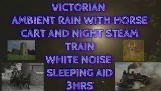 VICTORIAN RAIN WITH HORSE CART AND NIGHT STEAM TRAIN  3HRS