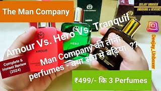 Amour vs Hero vs Tranquil | The Man Company | ₹499/- me 3 perfumes | क्या तीनो सच मे बढ़िया हैं ???