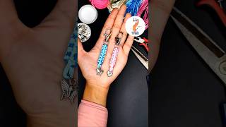 اسهل ميداليه بالخيوط بطريقه المكرميه❤️ #diy #diykeychains #bracelet #tutorial