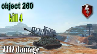 object 260 7712 damage | wot blitz | world of tanks blitz