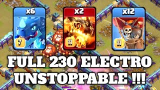 6 Electro Dragon + 2 Super Electro + 12 Balloon = Best Th16 Attack Strategy | Clash Of Clans.