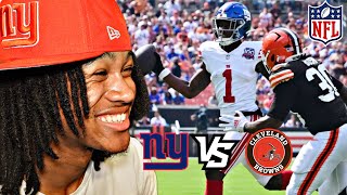 SPECTACULAR PLAY! Giants Vs Browns Game Highlights | Munchy Don Dada Reaction