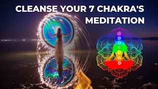 Deep Aura Cleanse Meditation | Cleanse the 7 Chakras | 528hz Binaural Beats | Deep Sleep Meditation