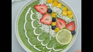 CHLORELLA TROPICAL SMOOTHIE BOWL💚