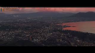 BEAUTIFUL Naples Napoli landing late afternoon Fenix A320 IAE2500