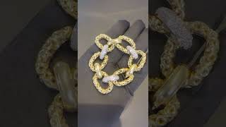 Charles Krypel 18K Gold Diamond Link Bracelet