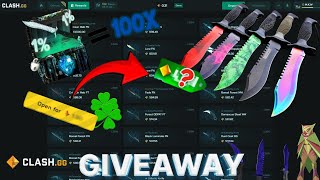 OPENING 100 KNIFE CASES! (GIVEAWAY)