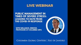 Public Management in Times of Severe Stress: Lessons to date from the COVID-19 response