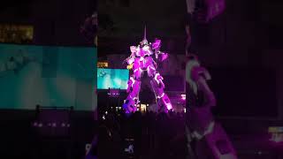 Unicorn Gundam Statue light show in Odaiba Tokyo. (2019)