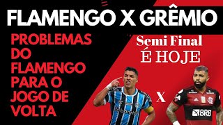 TODAS AS NOTICIAS DE FLAMENGO X GRÊMIO PELAS SEMIFINAIS DA COPA DO BRASIL, PROBLEMAS NO FLAMENGO