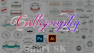 Calligraphy Design Bundle Download In PSD EPS And AI Files |Sheri SK|