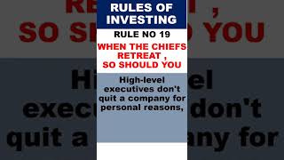 Rules For Investing (Rule No 19)