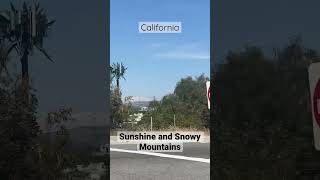 California Sunshine and Snowy Mountains #california #californiadreaming #snow #sunshine #mountains