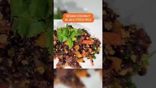 Vegan BLACK FRIED RICE! 🤯😋 | Black Rice Recipe