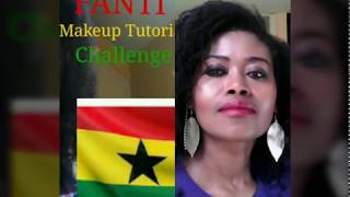 🇬🇭 FANTE MAKEUP TUTORIAL CHALLENGE SIMPLE MAKEUP LOOK | paris yally