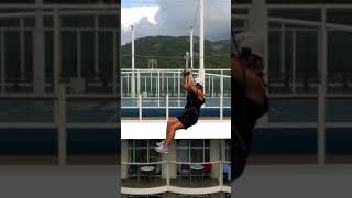 Did she get stuck in the middle!? Watch and see as Laura rides the Zipline of the Seas!