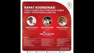 Live Streaming Rakor Penghitungan dan Penetapan Angka Kredit Penyetaraan Jabatan (Zoom Meet Version)