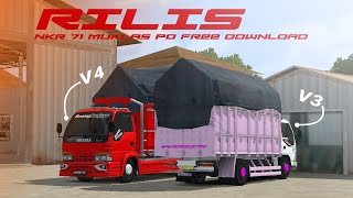 SHARE || MOD NKR 71 V3 & V4 MUKLAS PO FREE DOWNLOAD || MOD BUSSID TERBARU 2024